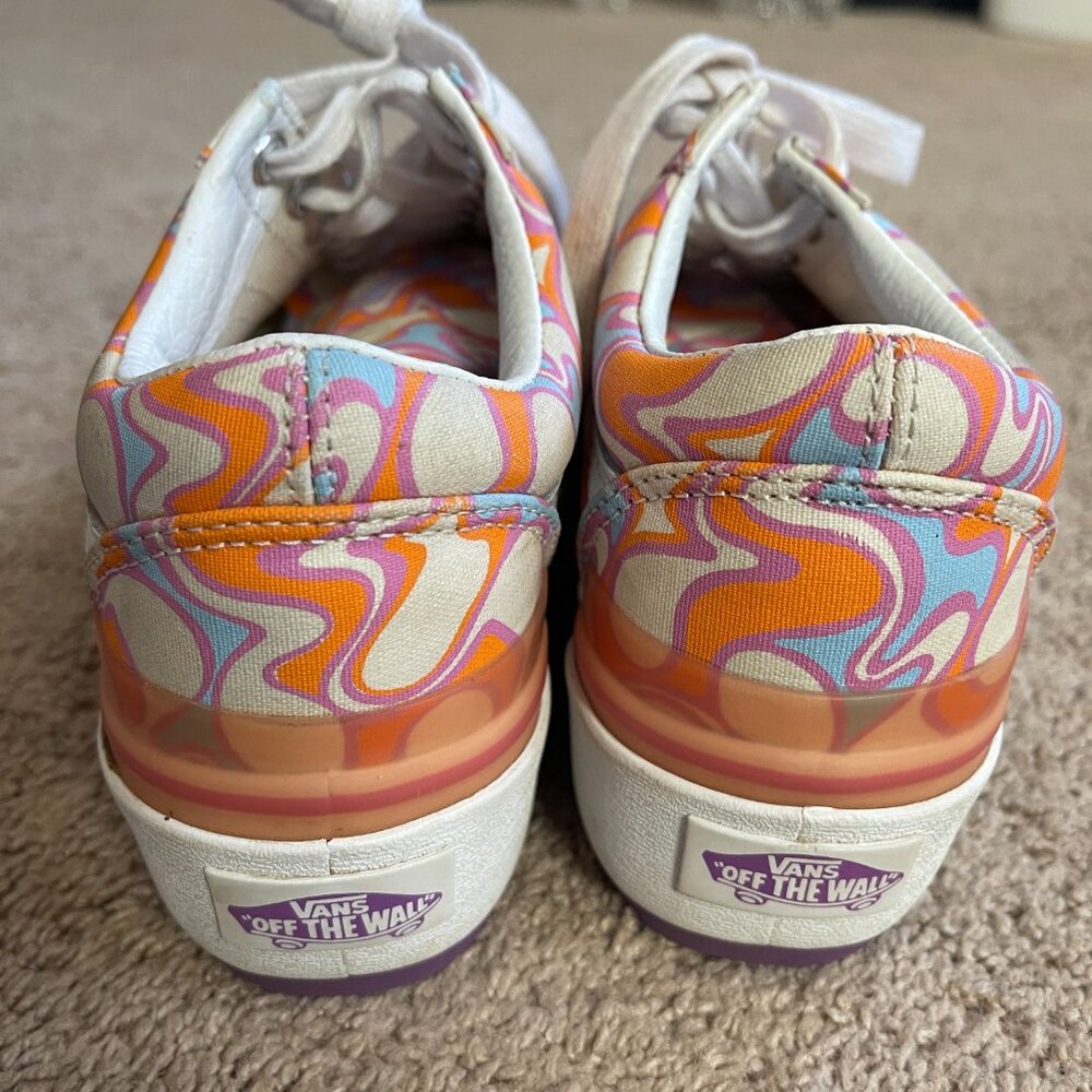 Vans Old Skool Stackform UV Ink Peace Platform Sneakers US Mens 3.5 US Women 5 - Picture 9 of 10